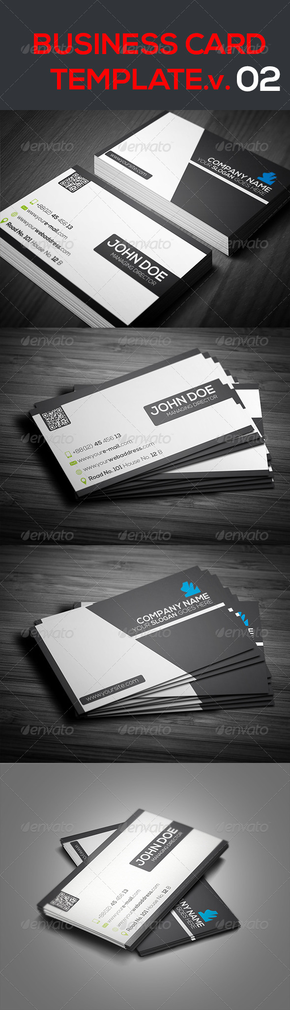 GraphicRiver Creative Business Card Template.V.02 7258352 GraphicRiver Creative Business Card Template.V.02 7258352