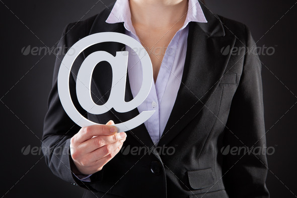 Businessperson With Email Symbol (Misc) Photo Download