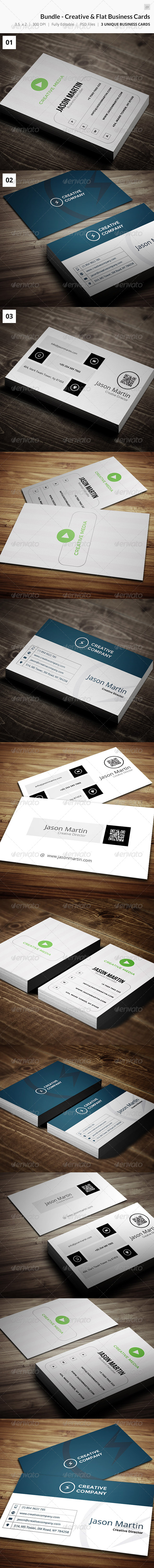 GraphicRiver Bundle Creative Flat Business Cards 23 7261733 GraphicRiver Bundle Creative Flat Business Cards 23 7261733