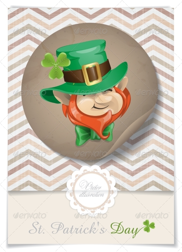 GraphicRiver St Patrick s Day Leprechaun Face 7263217 GraphicRiver St Patrick s Day Leprechaun Face 7263217