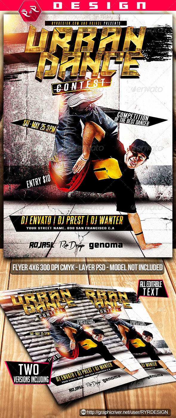 GraphicRiver Urban Dance Contest Flyer PSD 7223489 GraphicRiver Urban Dance Contest Flyer PSD 7223489