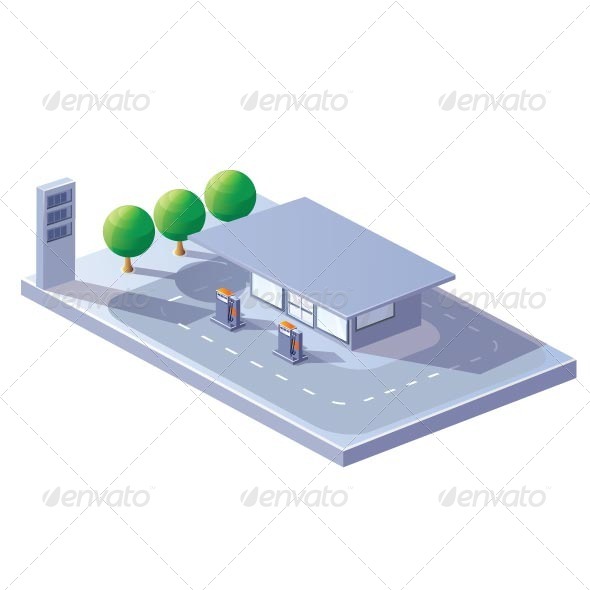 GraphicRiver Gas Station 7263344 GraphicRiver Gas Station 7263344