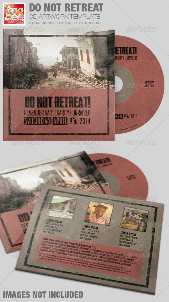 GraphicRiver Do Not Retreat Charity CD Artwork Template 7263605 GraphicRiver Do Not Retreat Charity CD Artwork Template 7263605