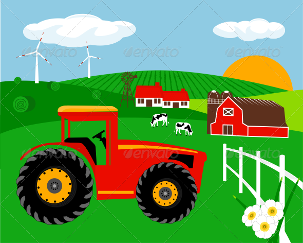 Farm Illustration (Landscapes)