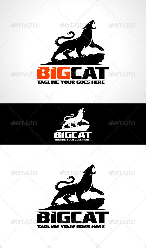 GraphicRiver Big Cat Logo Template 7236003 GraphicRiver Big Cat Logo Template 7236003