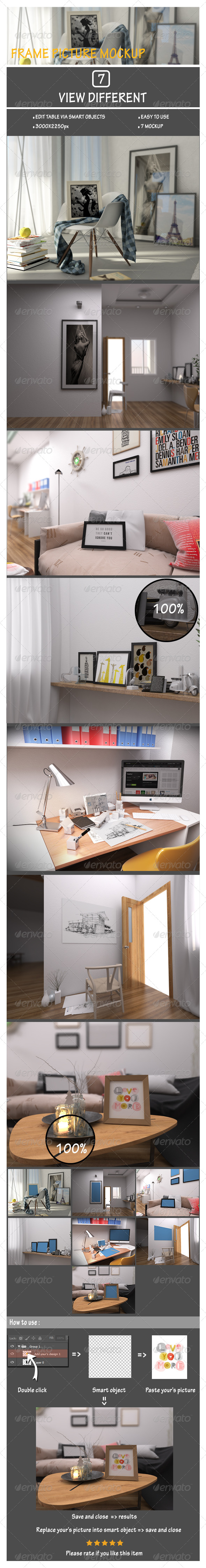 GraphicRiver Frame Picture Mockup 7264300 GraphicRiver Frame Picture Mockup 7264300