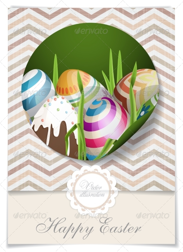 GraphicRiver Easter Background with Eggs in Grass 7264355 GraphicRiver Easter Background with Eggs in Grass 7264355