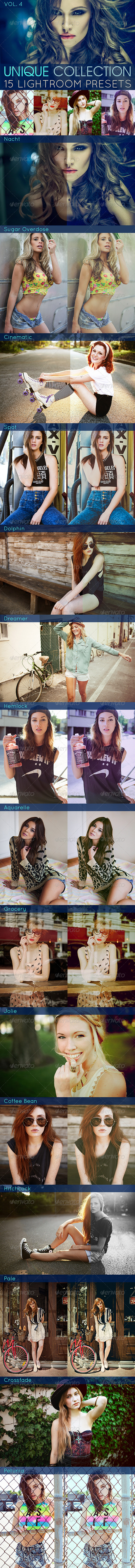 GraphicRiver 15 Unique Lightroom Presets Vol.4 7264620 GraphicRiver 15 Unique Lightroom Presets Vol.4 7264620