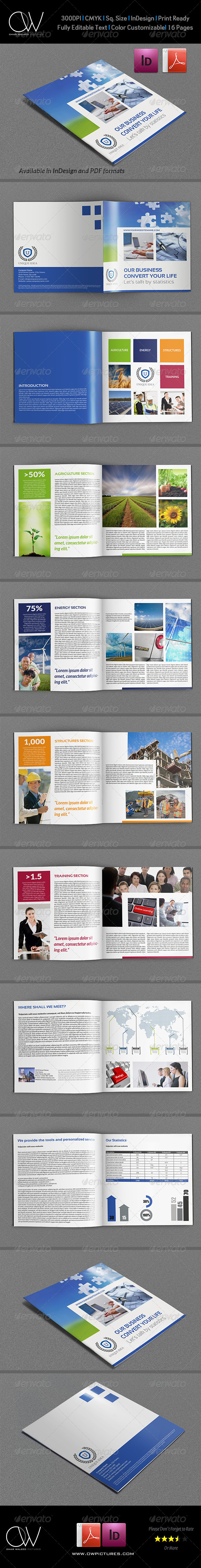 Company Brochure Template Vol.32 - 16 Pages (Corporate)