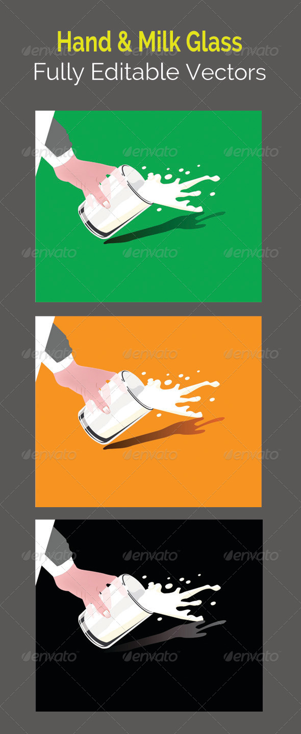 GraphicRiver Hand and Milk Glass 7264637 GraphicRiver Hand and Milk Glass 7264637