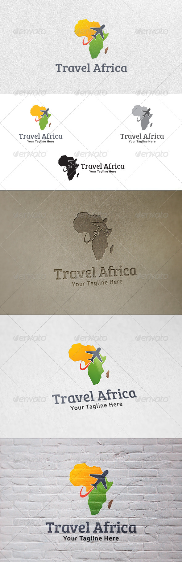 GraphicRiver Travel Africa Logo Template 7264887 GraphicRiver Travel Africa Logo Template 7264887