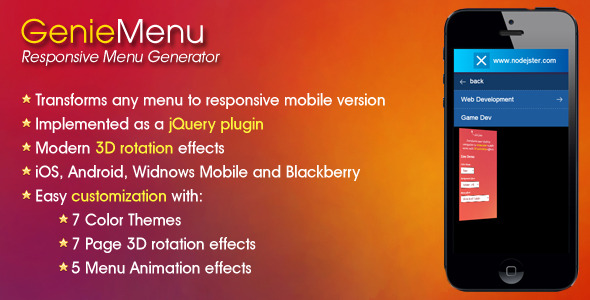 CodeCanyon GenieMenu Responsive Menu Generator 7265649 CodeCanyon GenieMenu Responsive Menu Generator 7265649