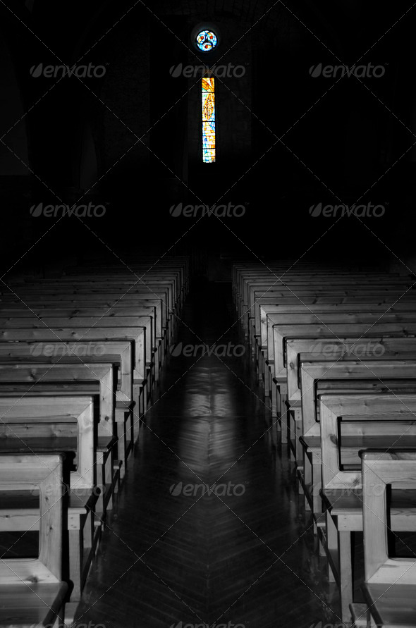 Church interior illuminated (Misc) Photo Download