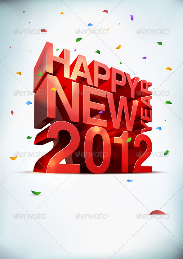 GraphicRiver Happy New Year 2012 758495 GraphicRiver Happy New Year 2012 758495
