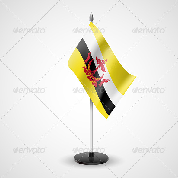 GraphicRiver Table Flag of Brunei 7267261 GraphicRiver Table Flag of Brunei 7267261