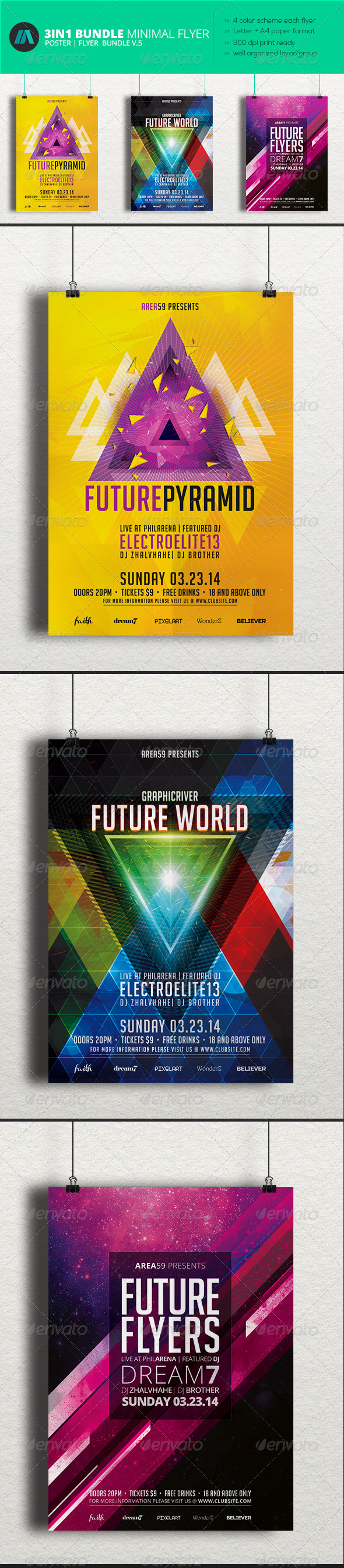 GraphicRiver Minimal Flyer Bundle 5 7252439 GraphicRiver Minimal Flyer Bundle 5 7252439