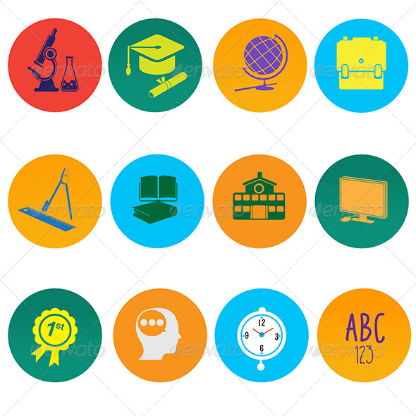 Education Icons (Objects)