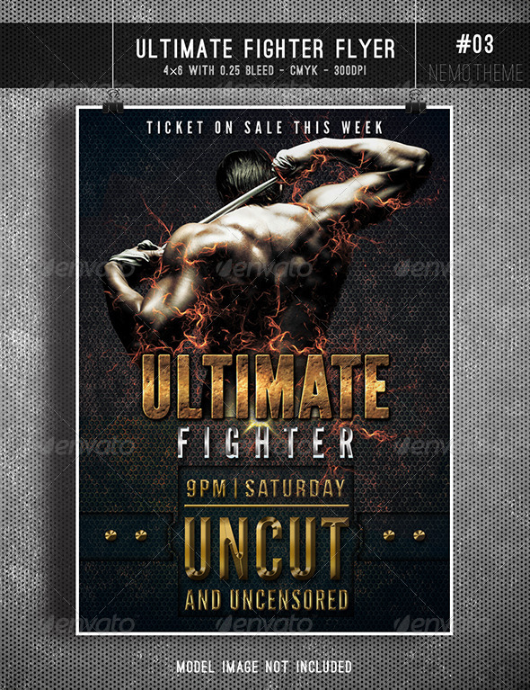 GraphicRiver Ultimate Fighter Flyer 7270947 GraphicRiver Ultimate Fighter Flyer 7270947