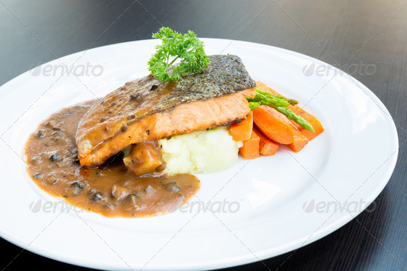 salmon steak (Misc) Photo Download