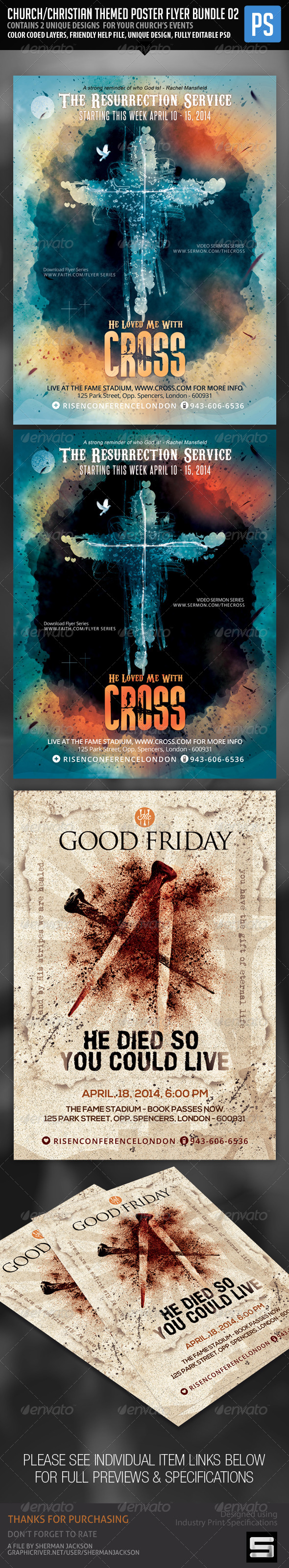 GraphicRiver Church Christian Themed Poster Flyer Bundle#2 7272100 GraphicRiver Church Christian Themed Poster Flyer Bundle#2 7272100