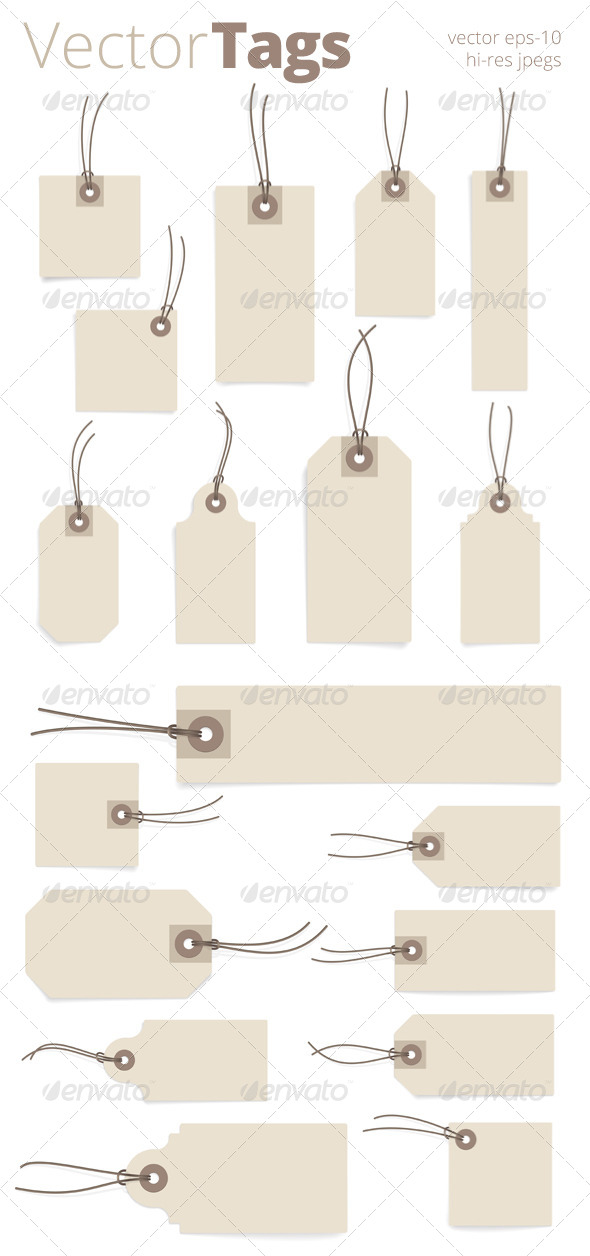 GraphicRiver Paper Tag Set 7272136 GraphicRiver Paper Tag Set 7272136