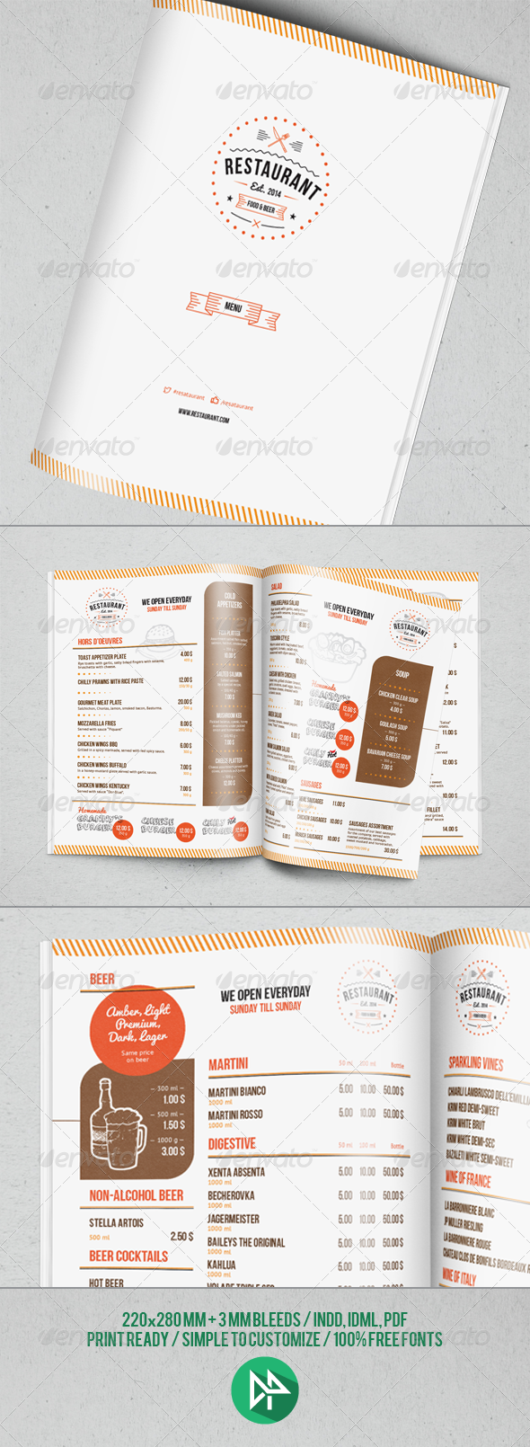 GraphicRiver Restaurant Menu Template 7054667 GraphicRiver Restaurant Menu Template 7054667
