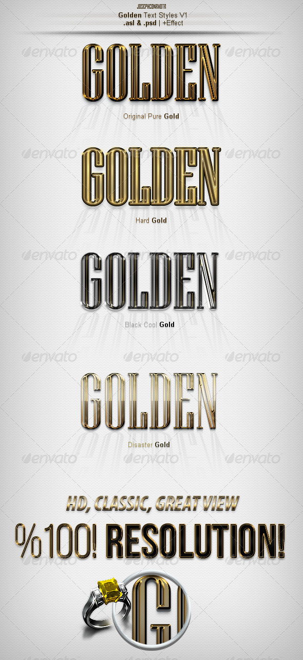 GraphicRiver Golden Text Styles v1 7274386 GraphicRiver Golden Text Styles v1 7274386