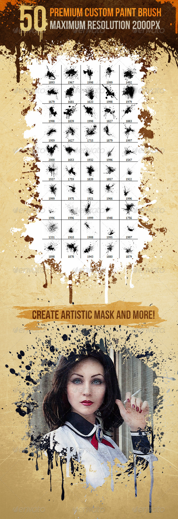 GraphicRiver 50 Premium Custom Paint Brush Splatter Volume 1 7274480 GraphicRiver 50 Premium Custom Paint Brush Splatter Volume 1 7274480