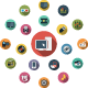 Multimedia Flat Icons