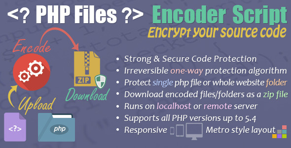 CodeCanyon PHP Files Encoder Script Responsive Metro Style 7278539 CodeCanyon PHP Files Encoder Script Responsive Metro Style 7278539