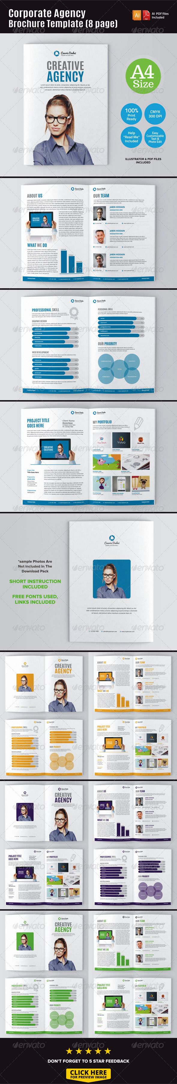 GraphicRiver Corporate Agency Brochure Template 8 Page 7278644 GraphicRiver Corporate Agency Brochure Template 8 Page 7278644