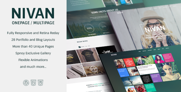 ThemeForest Nivan One Page Multi Page WordPress Theme 7156931 ThemeForest Nivan One Page Multi Page WordPress Theme 7156931