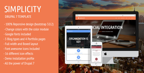 ThemeForest Simplicity Drupal 7 theme 7117385