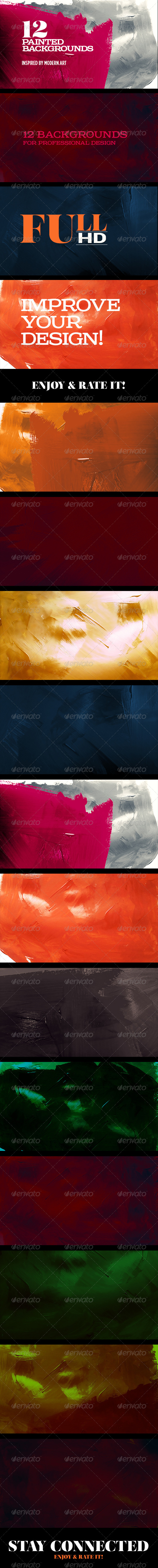 GraphicRiver 12 Painted Oil Colors Backgrounds 7280711 GraphicRiver 12 Painted Oil Colors Backgrounds 7280711
