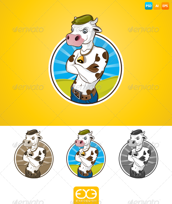 GraphicRiver Cow 7281197 GraphicRiver Cow 7281197