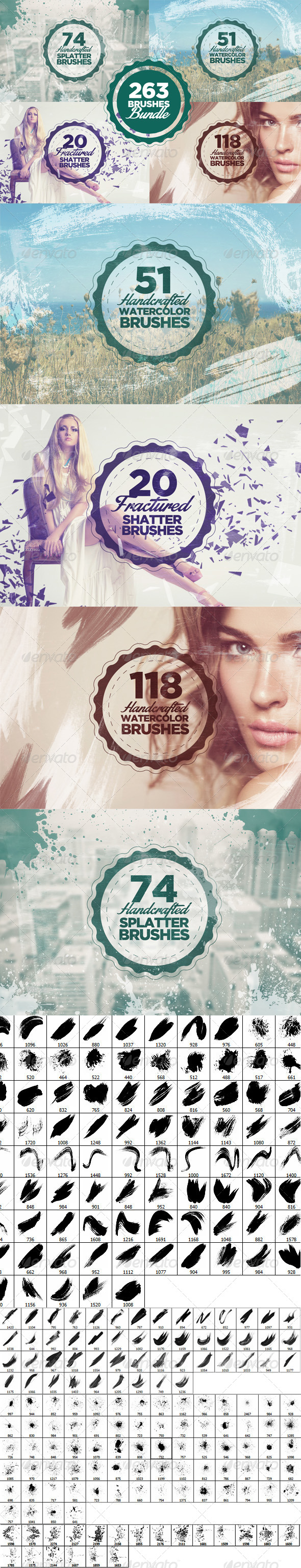 GraphicRiver 263 Photoshop Brushes Bundle 7281572 GraphicRiver 263 Photoshop Brushes Bundle 7281572