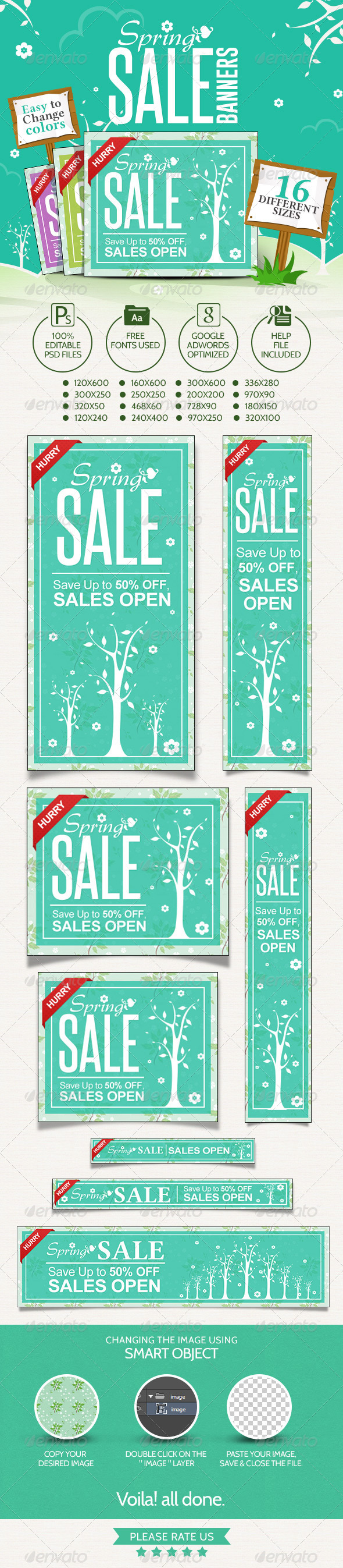 GraphicRiver Spring Sale Banners 7284320 GraphicRiver Spring Sale Banners 7284320