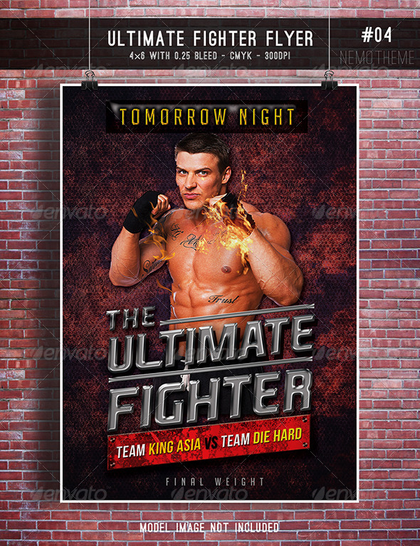 GraphicRiver Ultimate Fighter Flyer 7284603 GraphicRiver Ultimate Fighter Flyer 7284603