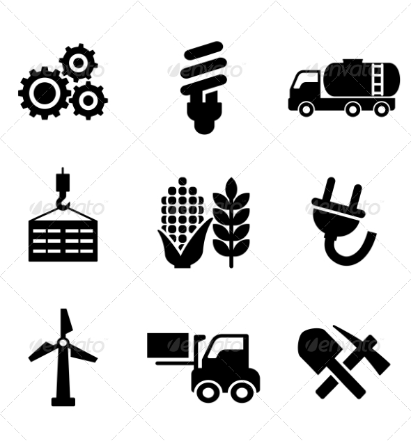 GraphicRiver Set of Energy and Industry Icons 7284860 GraphicRiver Set of Energy and Industry Icons 7284860