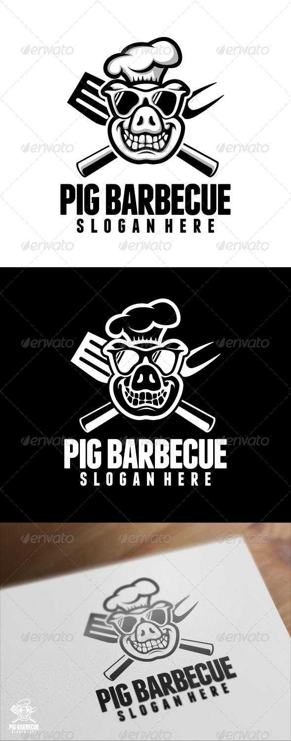 GraphicRiver Pig Barbecue Logo Template 7285018 GraphicRiver Pig Barbecue Logo Template 7285018