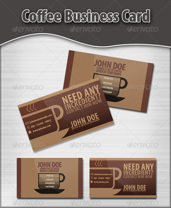 GraphicRiver Coffee Business Card 7220219 GraphicRiver Coffee Business Card 7220219