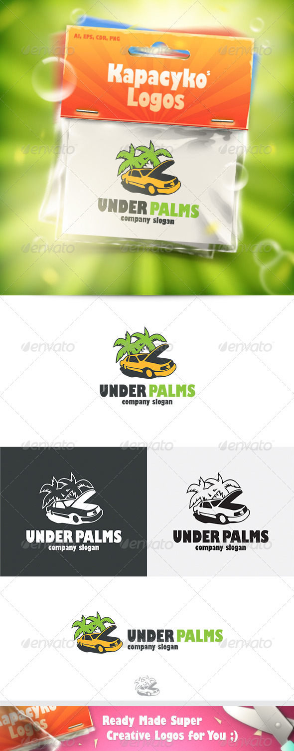 GraphicRiver Under Palms Logo 7285310 GraphicRiver Under Palms Logo 7285310