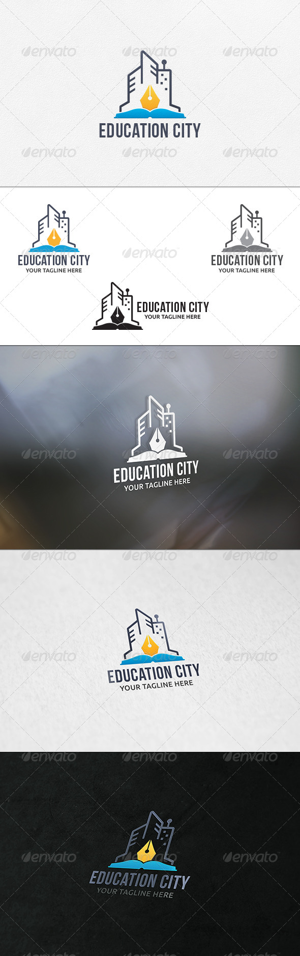 GraphicRiver Education City Logo Template 7285598 GraphicRiver Education City Logo Template 7285598