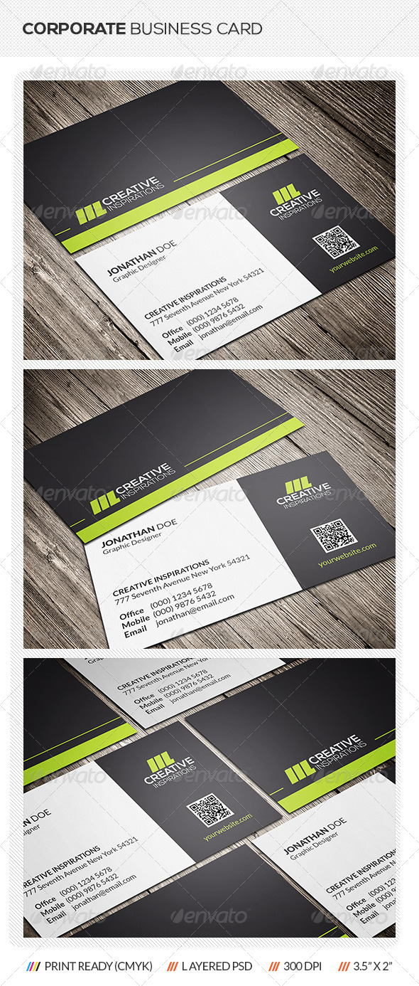 GraphicRiver Corporate Business Card 7285739 GraphicRiver Corporate Business Card 7285739