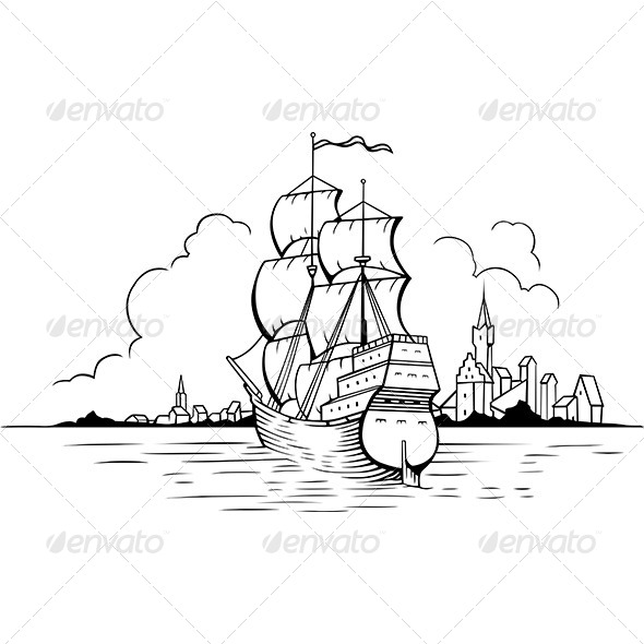 GraphicRiver Sailboat 7285742 GraphicRiver Sailboat 7285742