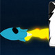 Cartoon Rocket Logo