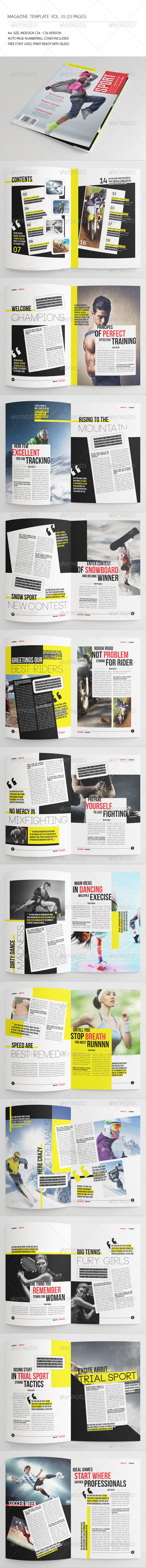 GraphicRiver 25 Pages Sport Magazine Vol35 7286254 GraphicRiver 25 Pages Sport Magazine Vol35 7286254