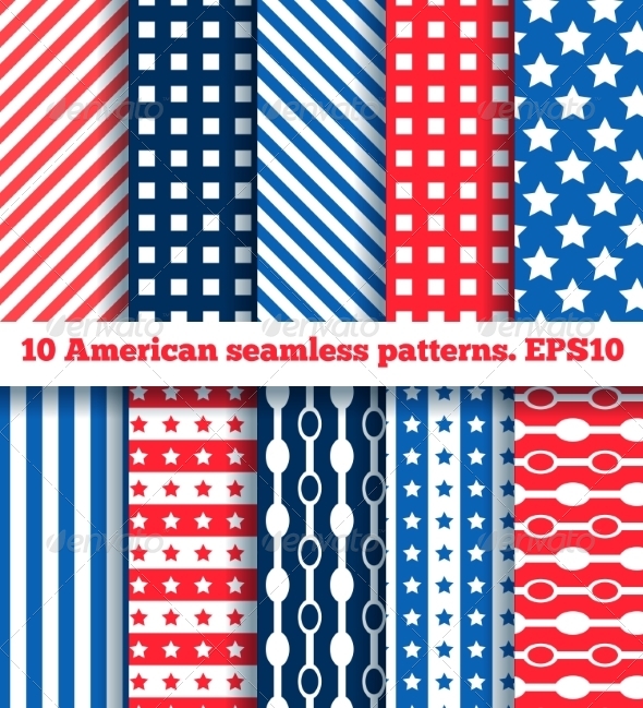 GraphicRiver 10 American Seamless Patterns 7286420 GraphicRiver 10 American Seamless Patterns 7286420