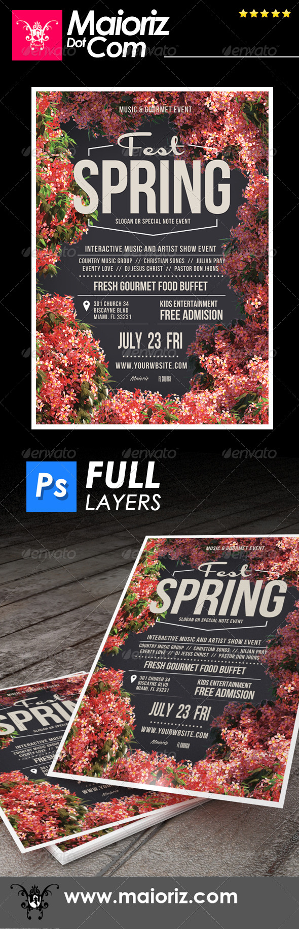 GraphicRiver Spring Flyer Fest 7286706 GraphicRiver Spring Flyer Fest 7286706