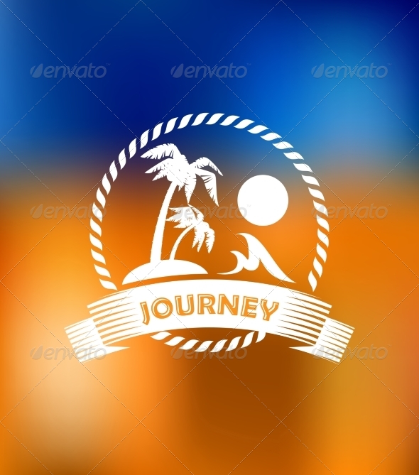 Tropical Summer Vacation Icon (Travel)